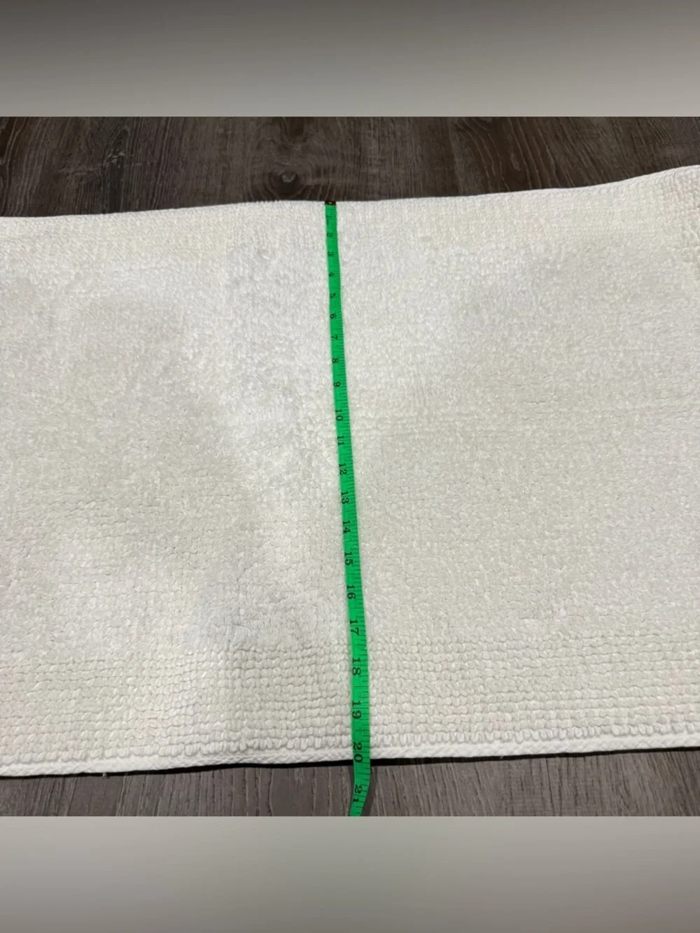 Sonoma White Cotton Bath Mat